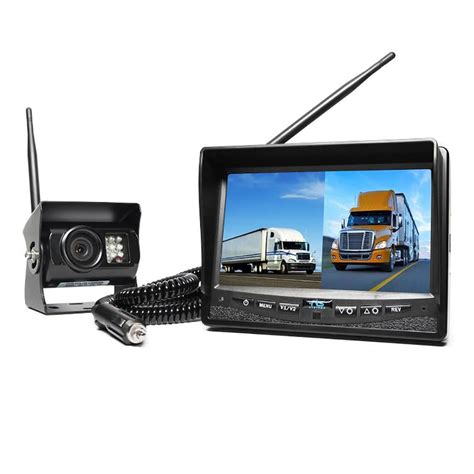 Wireless Backup Camera System - Dual Screen Monitor with Cigarette ...