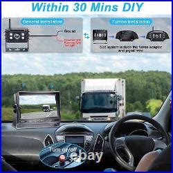 DoHonest Wireless Trailer Backup Camera 7” Touch Key DVR Monitor for Furrion | Rear View Camera