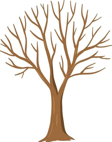 Download Simple tree with no leaves for free | Tree drawing, Tree ...