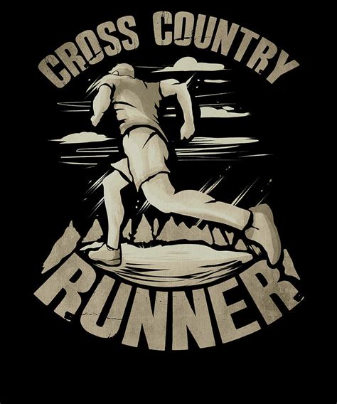 Running Cross Country Runner Drawing by Kanig Designs | Pixels