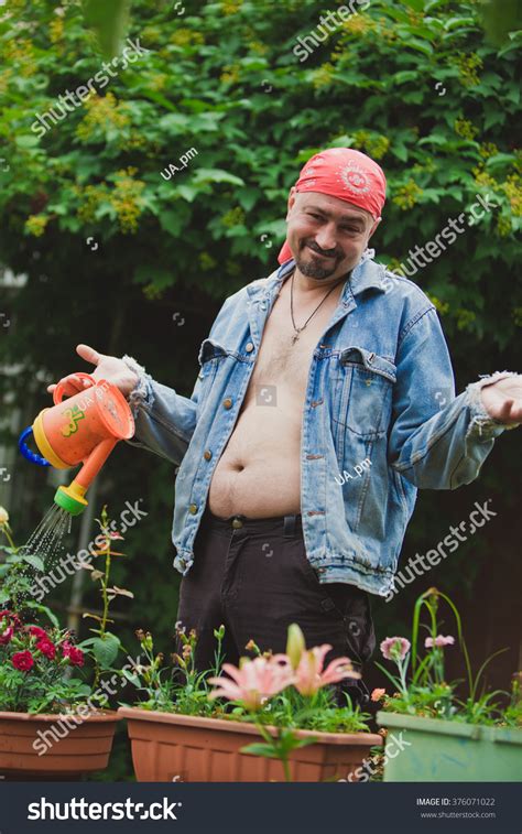 Funny Gardener Men Stock Photo 376071022 | Shutterstock