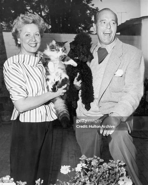 Married American actors Vivian Vance and Philip Ober standing on a... News Photo - Getty Images