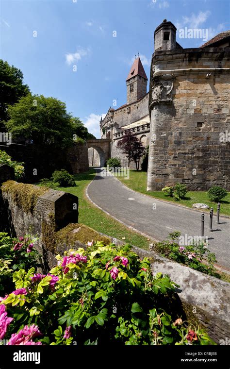 Veste Coburg castle, Coburg, Upper Franconia, Franconia, Bavaria, Germany, Europe Stock Photo ...