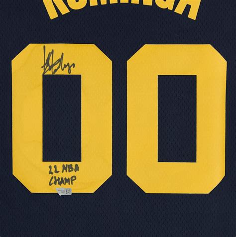 Jonathan Kuminga Signed Warriors Nike Jersey Inscribed "22 NBA Champ ...