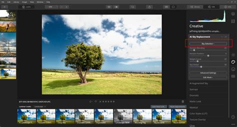 AI SKY Replacement With Luminar 4 - PSD Stack