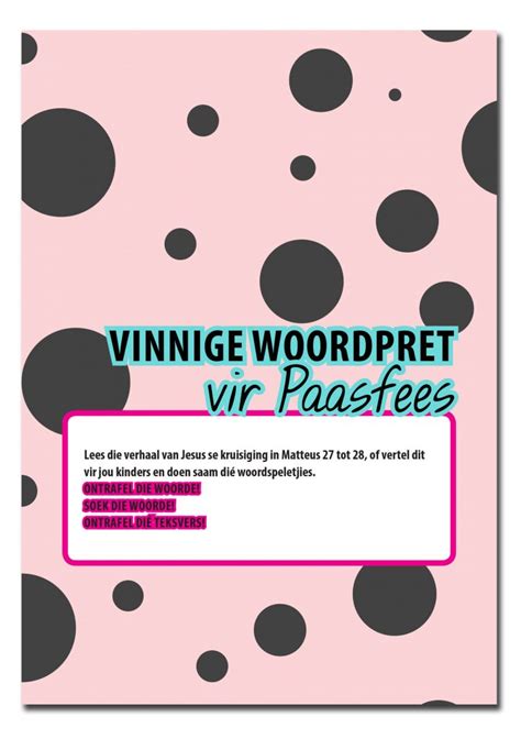 Woordpret vir Paasfees – GK Jeug