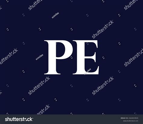 Pe Logo Design Vector Template Stock Vector (Royalty Free) 2163437631 | Shutterstock