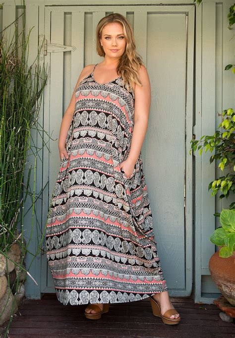 Women's Plus Size Dress | Layla Maxi Dress | SWAK Designs | Pink maxi dress, Plus size outfits ...