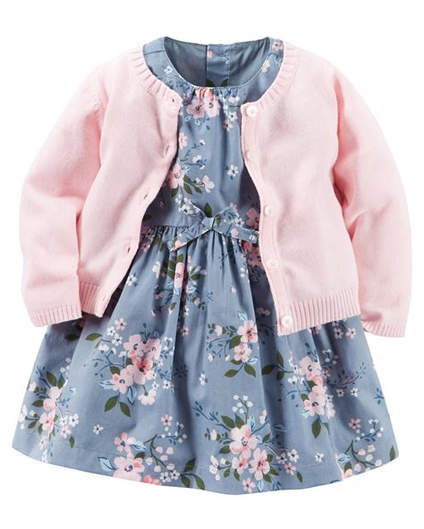 Carter’s® Newborn & Infant Girls' Dress & Cardigan - Floral | Shop Your Way: Online Shopping ...