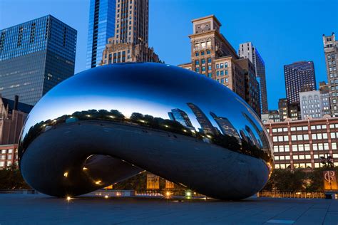 Illinois - Cloud Gate is a public sculpture by Indian-born British ...