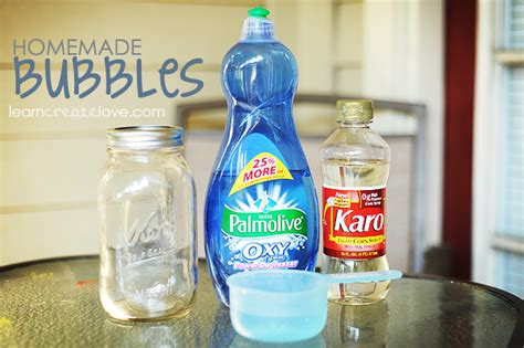 Homemade Bubbles Recipe