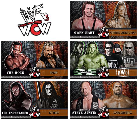 WWF vs WCW : Draft Game Card by DNGRLIAM on DeviantArt