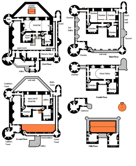 Large Castle Floor Plans