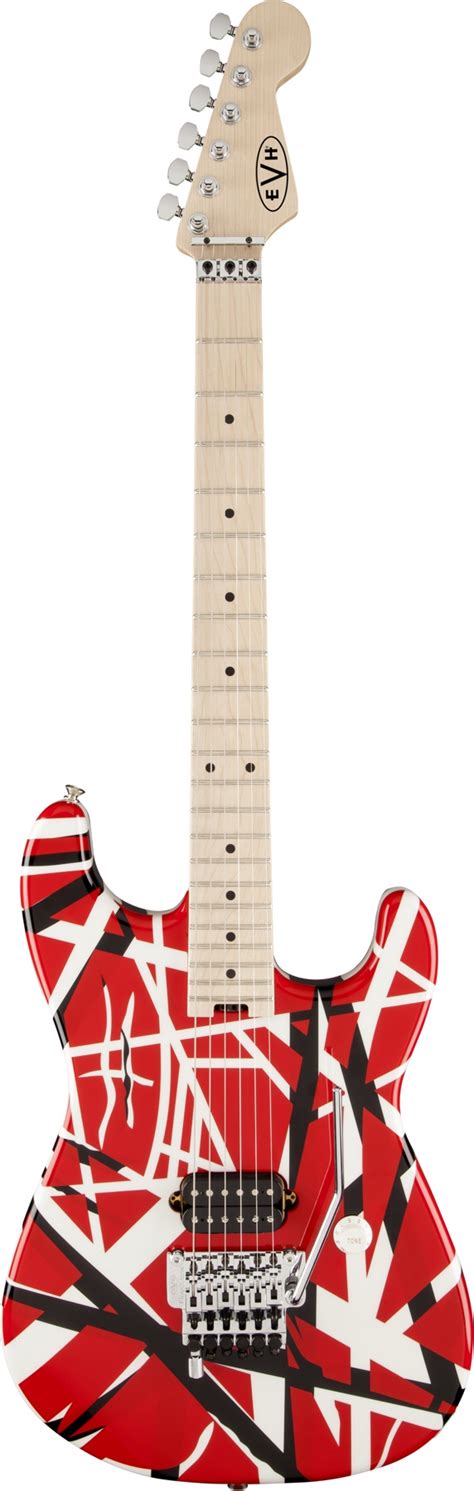 EVH Striped Series - Red with Black and White Stripes | Eddie van halen ...