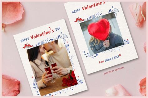 5 Happy Valentine's Day Photo Card Canva Templates - FilterGrade