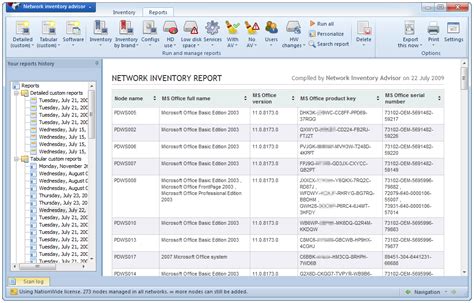 Free Software Inventory: detect all software installed in your network