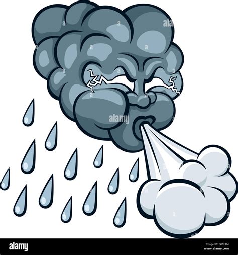 Cartoon storm cloud Stock Vector Image & Art - Alamy