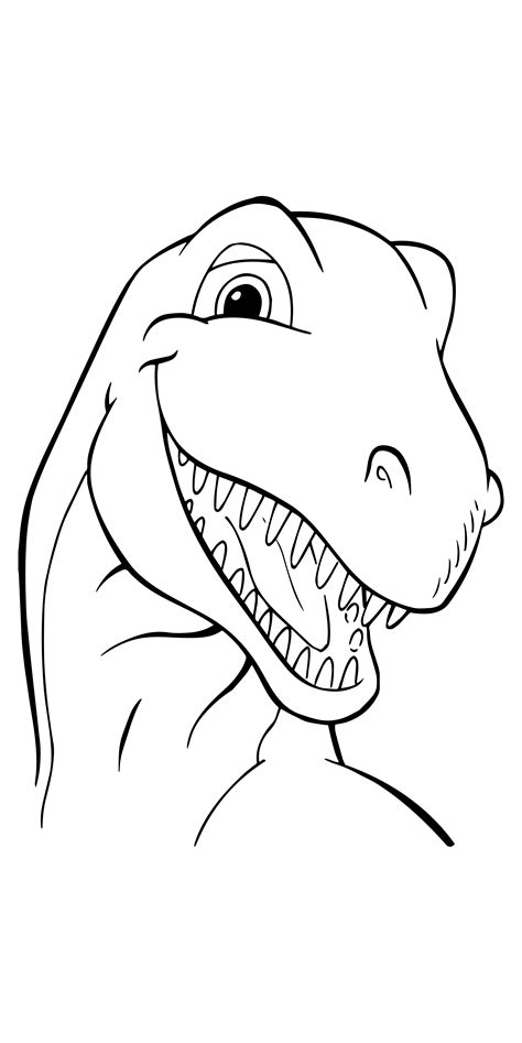 Angry Dinosaur Coloring Page - Free Printable Coloring Pages for Kids