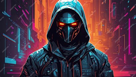 Premium AI Image | Cyberpunk Hacker Vector Illustration