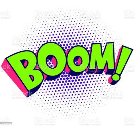 Boom Effect Vector Stock Illustration - Download Image Now - 1980, Crash, Exploding - iStock