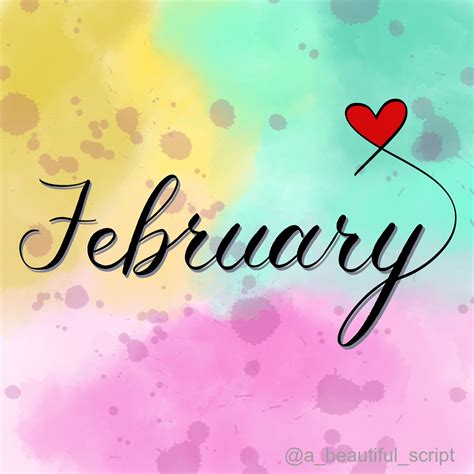 Calligraphy February Script | Leticia Camargo