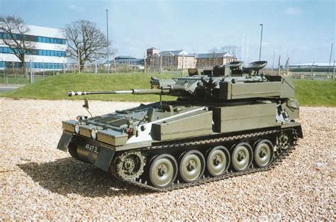 CVRT FV 107 Scimitar light tracked armoured reconnaissance vehicle tank British army United ...