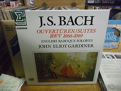 John Eliot Gardiner Bach Ouverturen/English Baroque 2XLP Boxset EX Erato Records | eBay