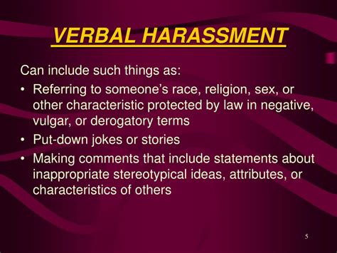 PPT - HARASSMENT IN THE WORKPLACE PowerPoint Presentation, free ...