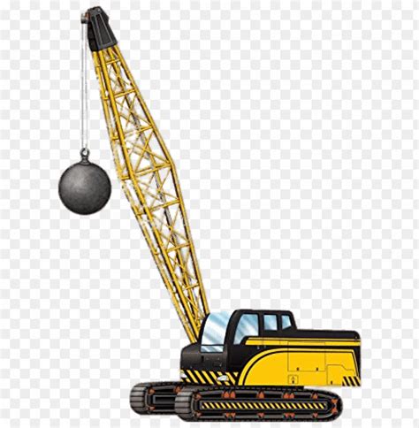 Free download | HD PNG Transparent Background PNG of crane with wrecking ball - Image ID 68645 ...