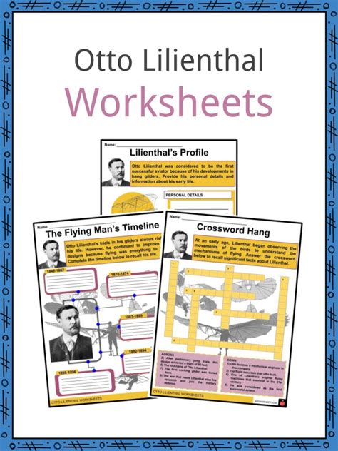 Otto Lilienthal Facts, Worksheets, Biography & Flight Experiments For Kids