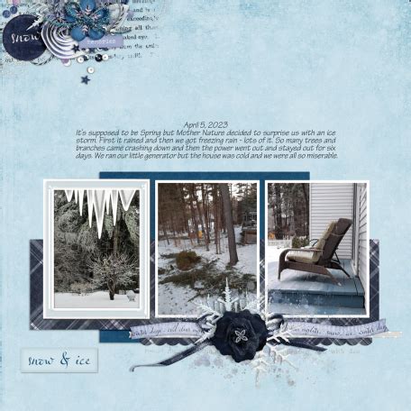 Ice Storm of 2023 by Lidia Grad | DigitalScrapbook.com Digital Scrapbooking