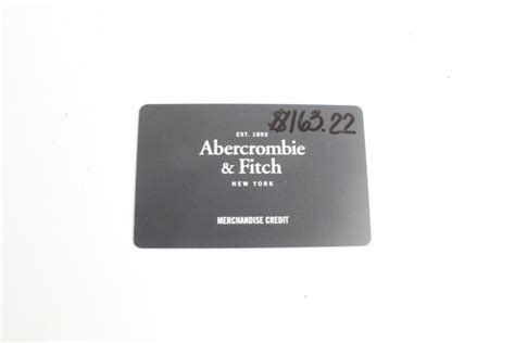 Abercrombie & Fitch Gift Card, $183.22 | Property Room