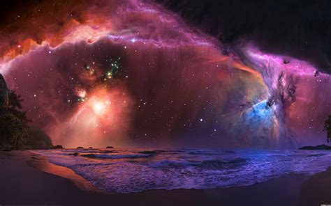 Cosmic Serenity: A HD Wallpaper of Space and Nebula Wonders