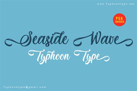 Seaside Wave Font | dafont.com