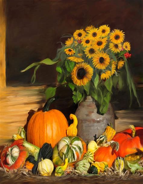 Bountiful Harvest - Floral Painting Painting by Portraits By NC | Fine Art America