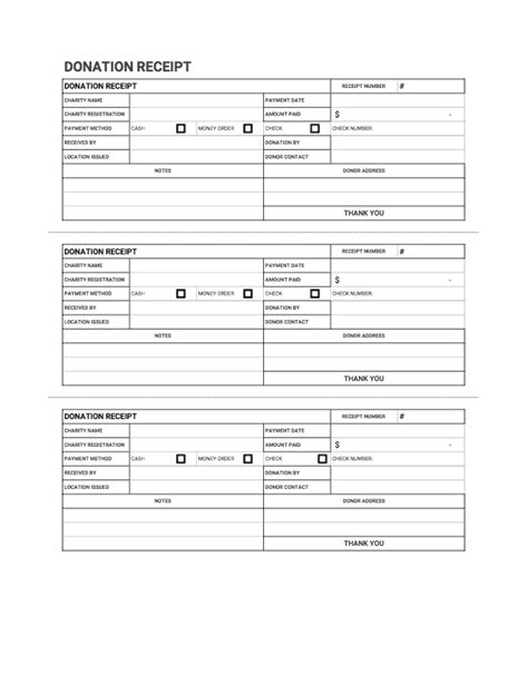 Donation Receipt Book Sample | TUTORE.ORG - Master of Documents