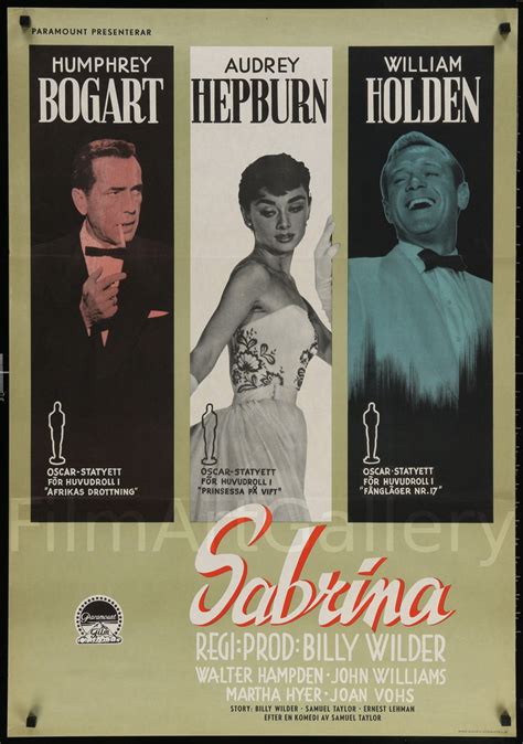 Sabrina Vintage Audrey Hepburn Movie Poster