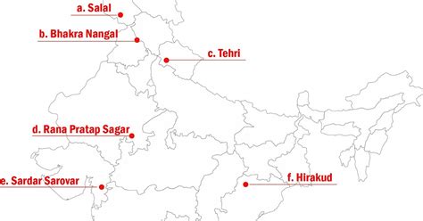 CBSE Class 10 Geography Map Work Chapter 3 Water Resources