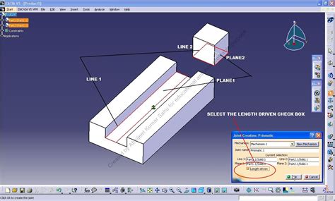 Tutorial: Prismatic joint in Catia V5 simulation | GrabCAD Tutorials