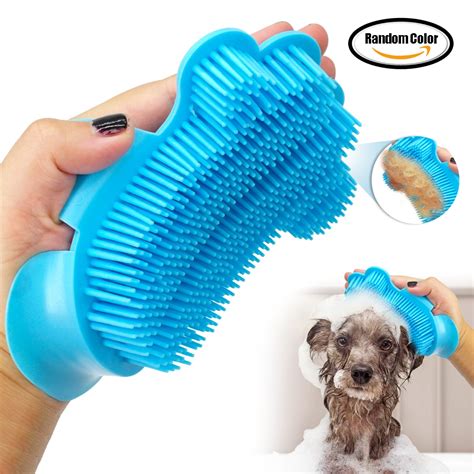 Rubber Dog Grooming Brush Comb Glove Long Short Hair Remover Pet ...