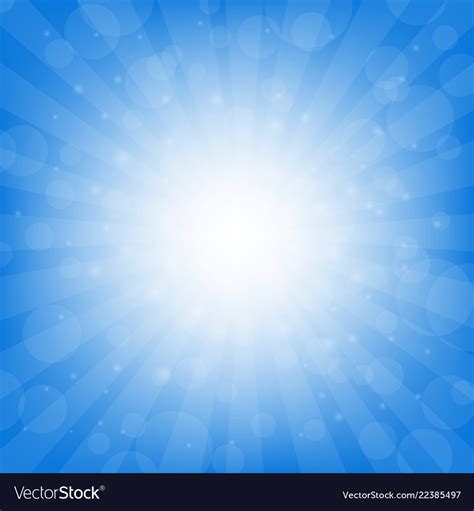 Blue sunburst background Royalty Free Vector Image