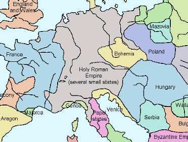 Medieval Europe Map Spain