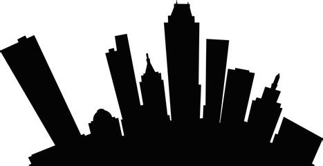 Oklahoma City Skyline Silhouette at GetDrawings | Free download