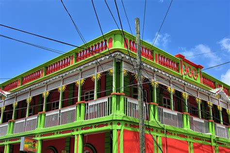 Colorful Downtown Building in Castries, Saint Lucia - Encircle Photos