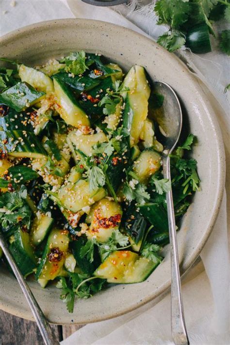 Smashed Asian Cucumber Salad Recipe From 'Woks of Life'