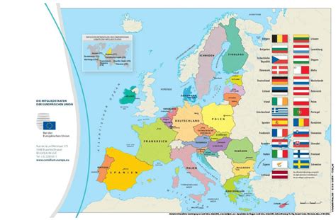 Die Europäische Union Landkarte - Europe Direct