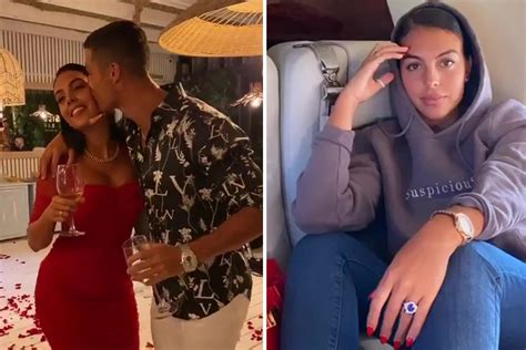 Romantic Cristiano Ronaldo dances with Georgina Rodriguez on rose petals as she shows off huge ...