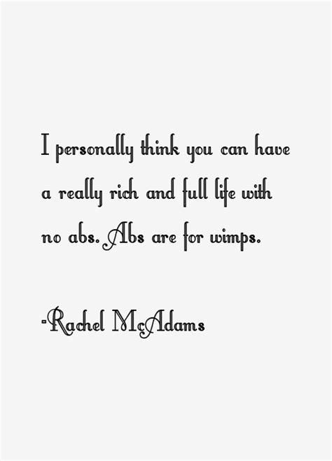 Rachel McAdams Quotes & Sayings