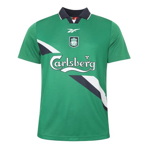 bestsoccerstore | 99/00 Liverpool Away Retro Jersey Green Mens Soccer Jerseys Shirt | Liverpool