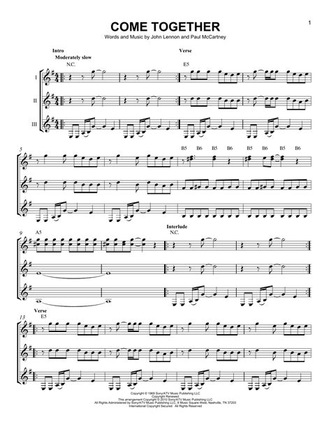 Come Together | Sheet Music Direct